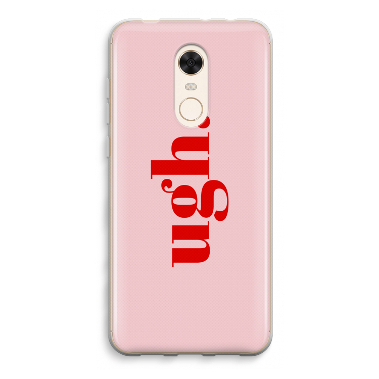 Ugh: Xiaomi Redmi 5 Transparant Hoesje