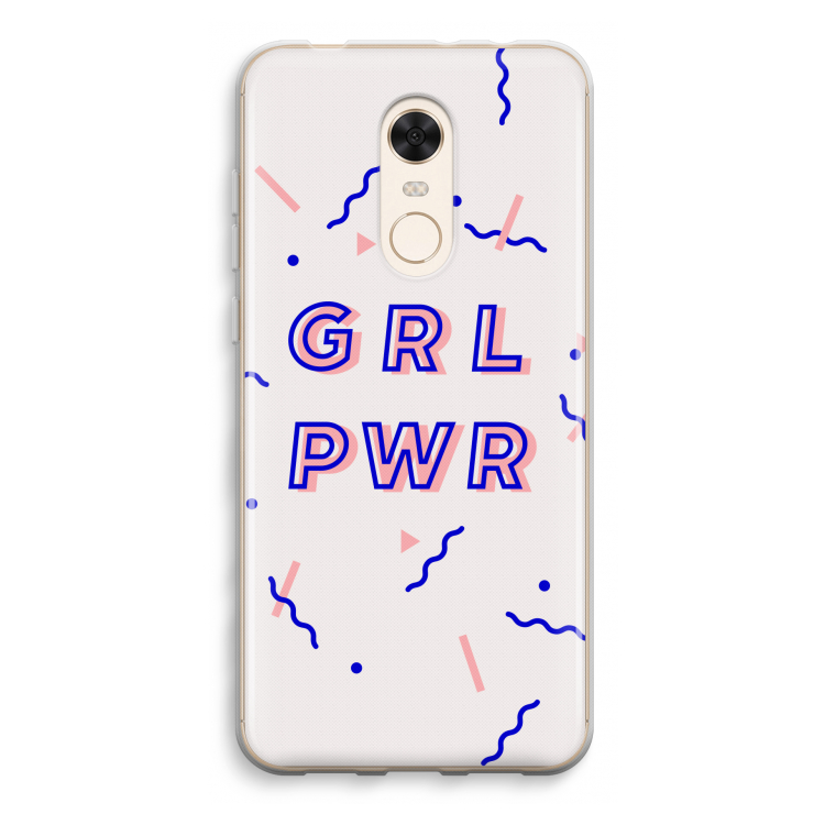 GRL PWR: Xiaomi Redmi 5 Transparant Hoesje