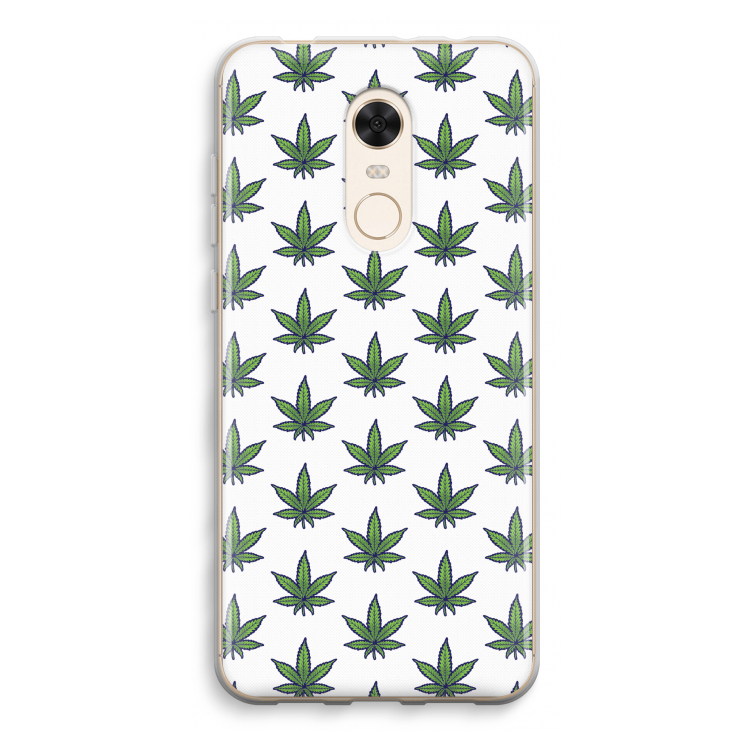 Weed: Xiaomi Redmi 5 Transparant Hoesje
