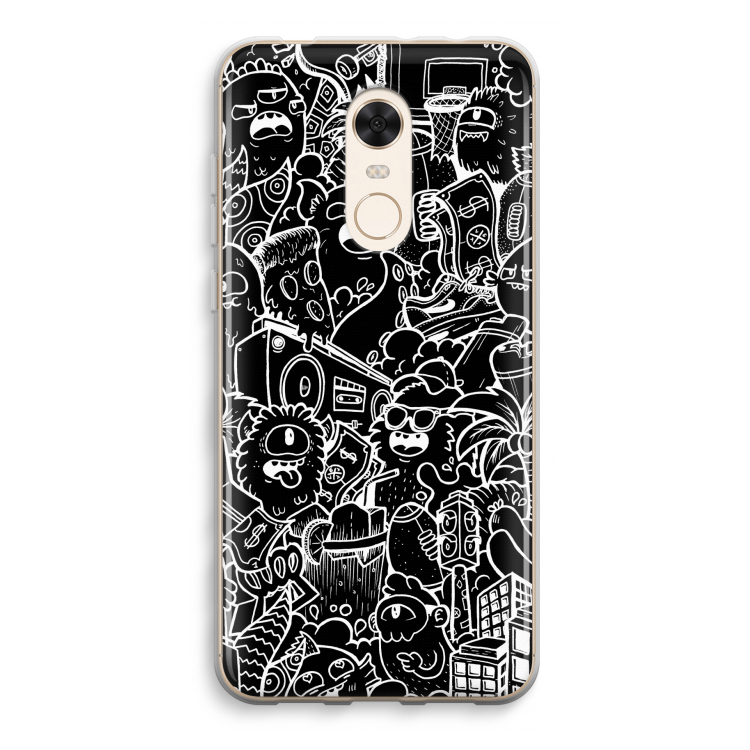 Vexx Black City : Xiaomi Redmi 5 Transparant Hoesje