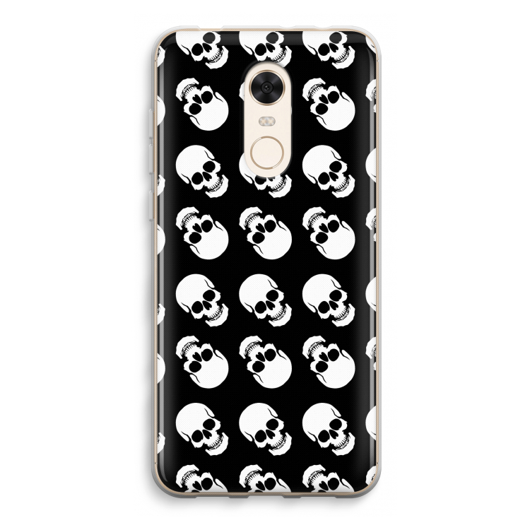 Musketon Skulls: Xiaomi Redmi 5 Transparant Hoesje