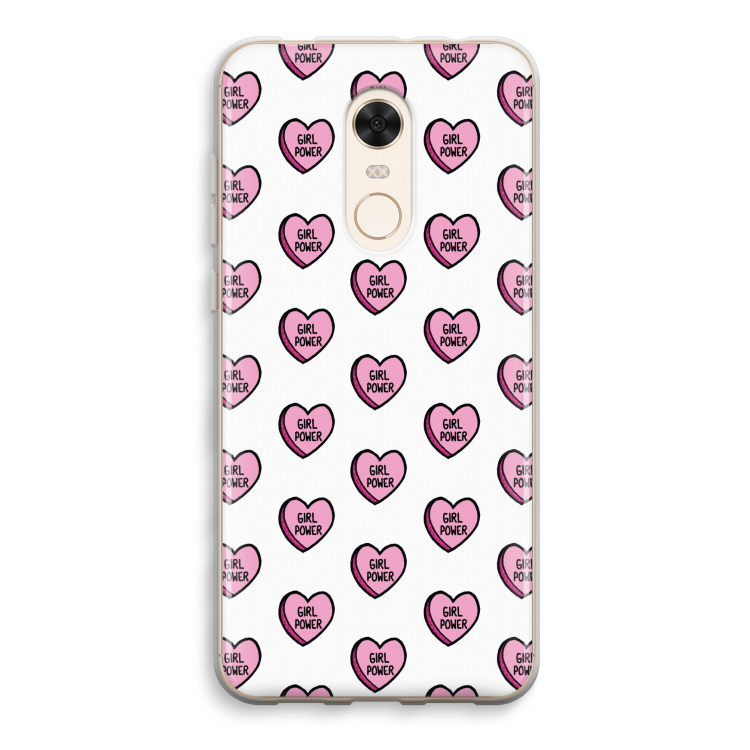 GIRL POWER: Xiaomi Redmi 5 Transparant Hoesje