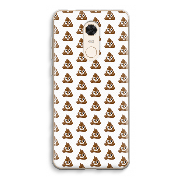 Poop emoji: Xiaomi Redmi 5 Transparant Hoesje