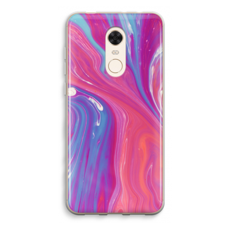 Paarse stroom: Xiaomi Redmi 5 Transparant Hoesje
