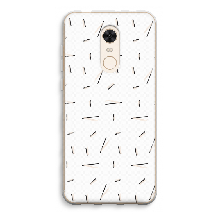 Hipster stripes: Xiaomi Redmi 5 Transparant Hoesje