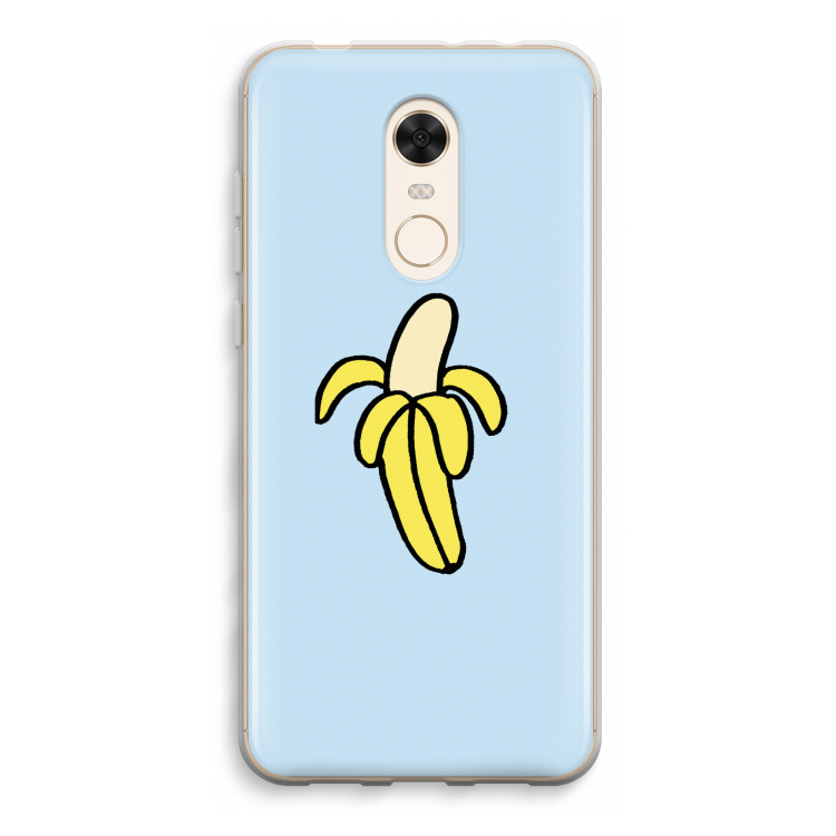 Banana: Xiaomi Redmi 5 Transparant Hoesje