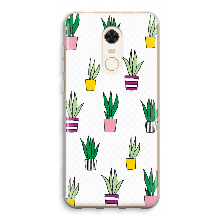 Sanseveria: Xiaomi Redmi 5 Transparant Hoesje