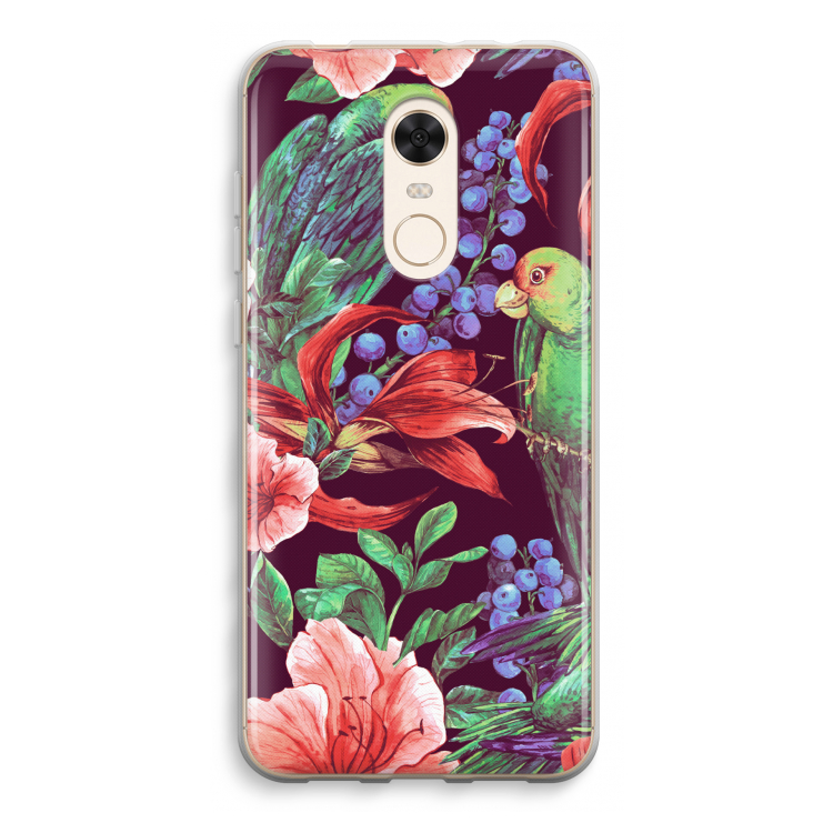 Papegaaien: Xiaomi Redmi 5 Transparant Hoesje