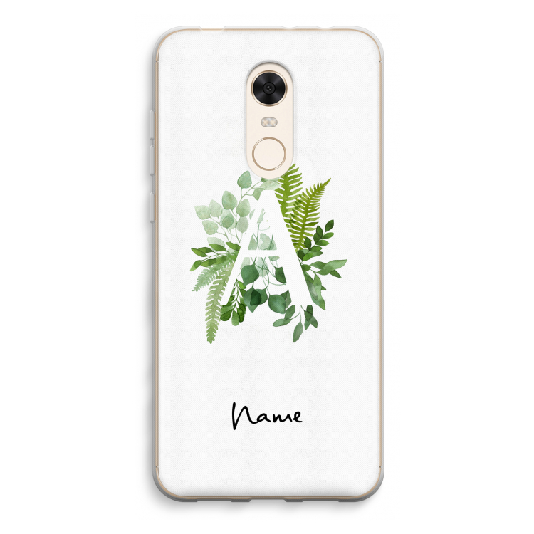 Green Brush: Xiaomi Redmi 5 Transparant Hoesje