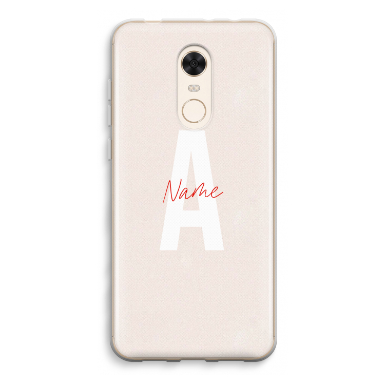 Strawberry Milkshake: Xiaomi Redmi 5 Transparant Hoesje