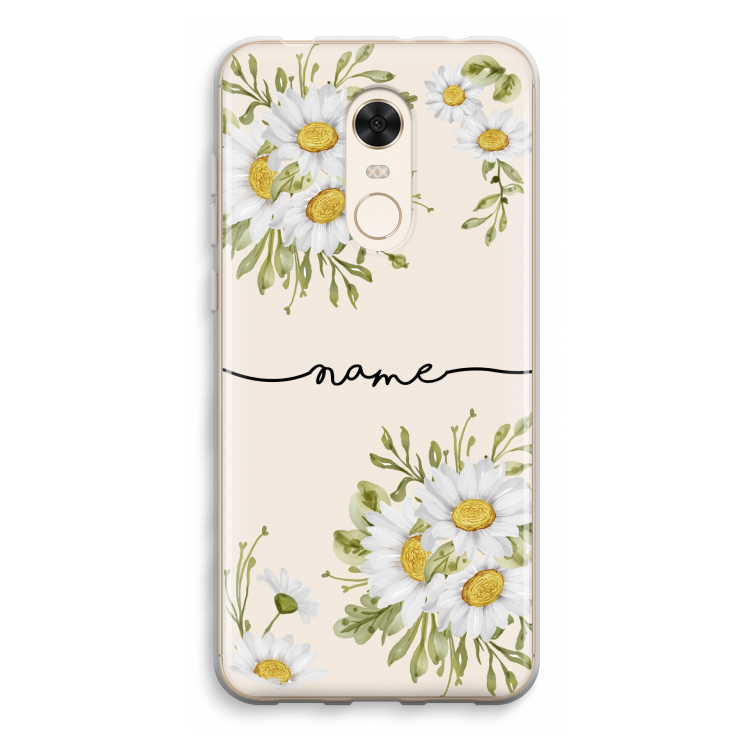 Daisies: Xiaomi Redmi 5 Transparant Hoesje