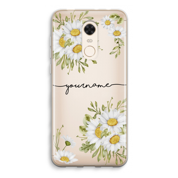 Daisies: Xiaomi Redmi 5 Transparant Hoesje