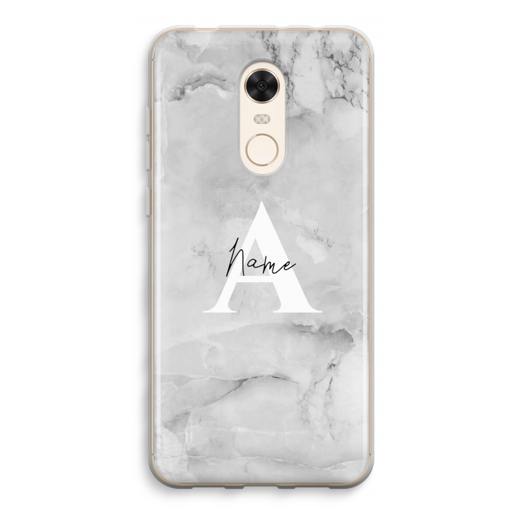 Ivory Marble: Xiaomi Redmi 5 Transparant Hoesje