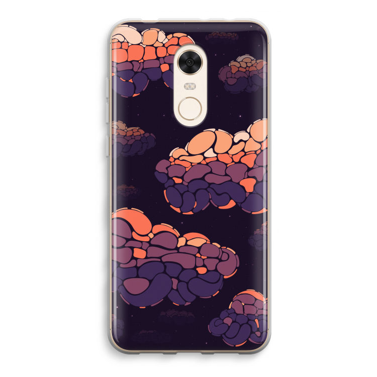 Patroon Wolken: Xiaomi Redmi 5 Transparant Hoesje