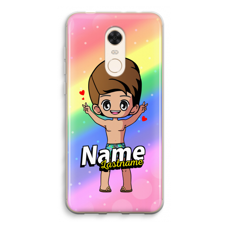 Chibi Maker man: Xiaomi Redmi 5 Transparant Hoesje