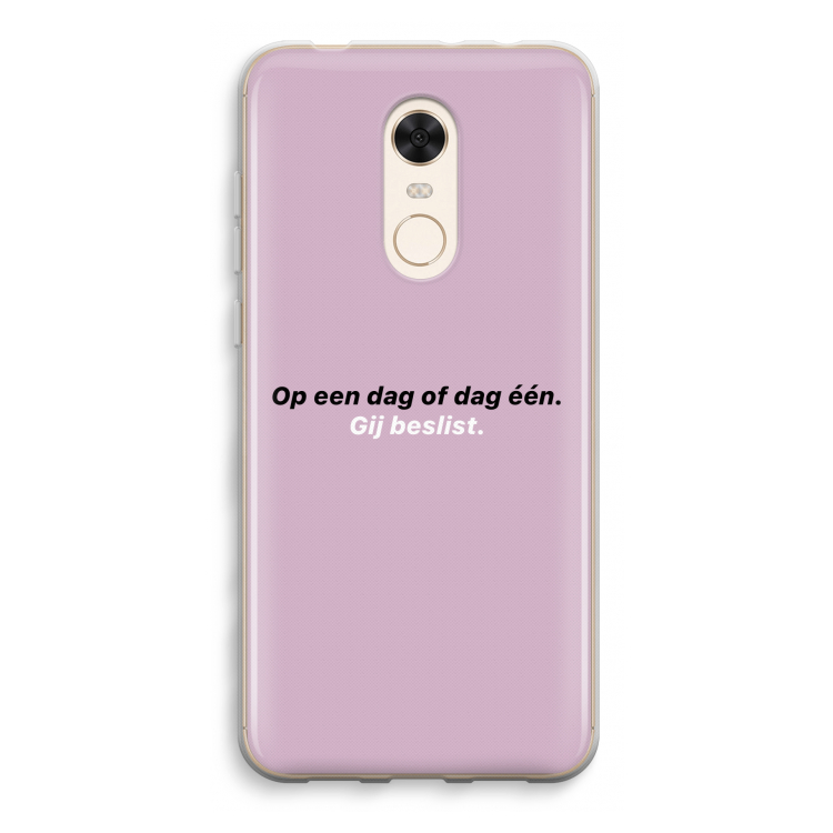 gij beslist: Xiaomi Redmi 5 Transparant Hoesje
