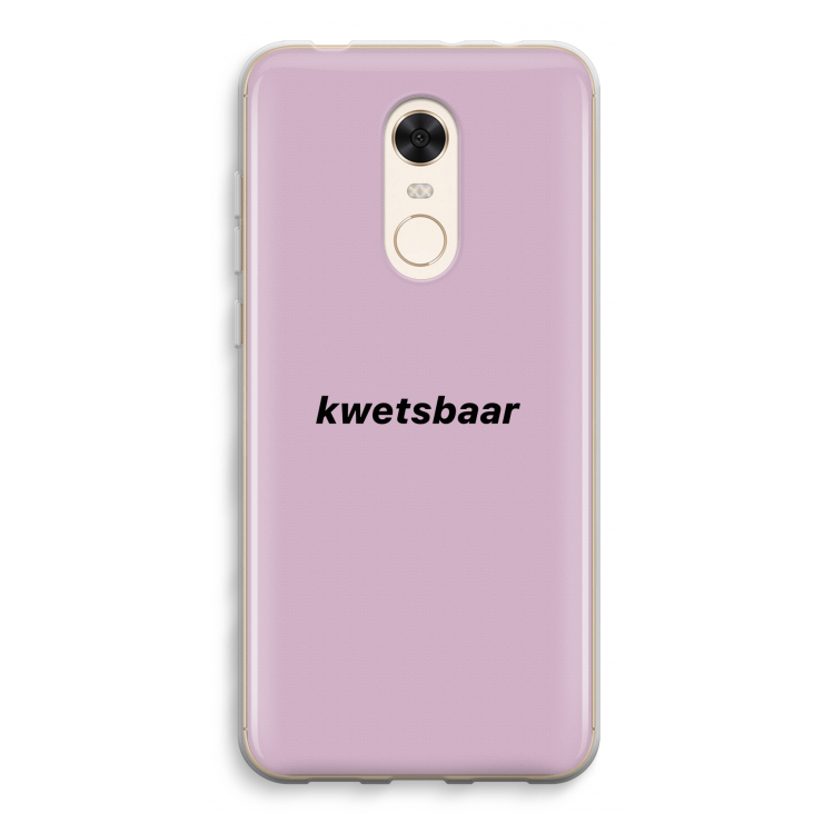 kwetsbaar: Xiaomi Redmi 5 Transparant Hoesje