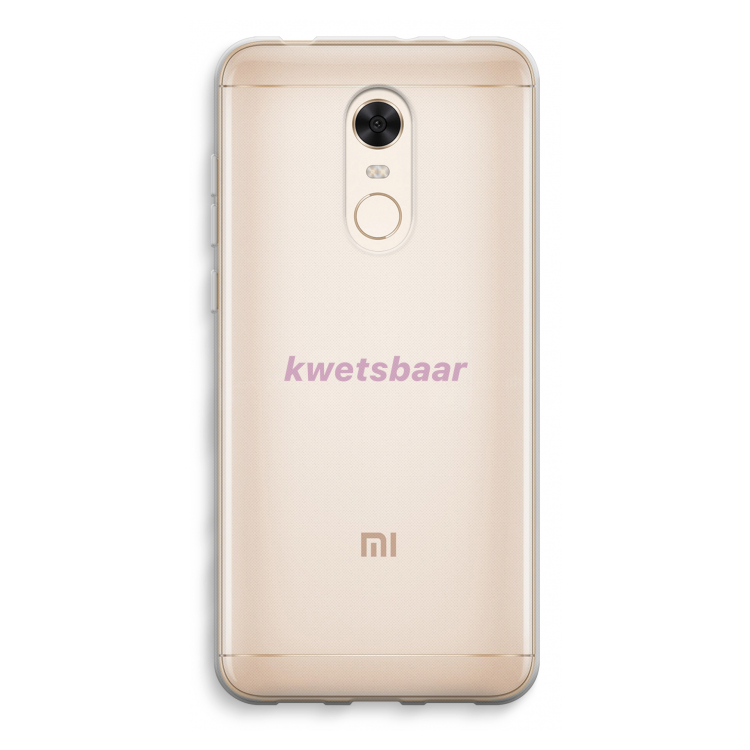 kwetsbaar: Xiaomi Redmi 5 Transparant Hoesje