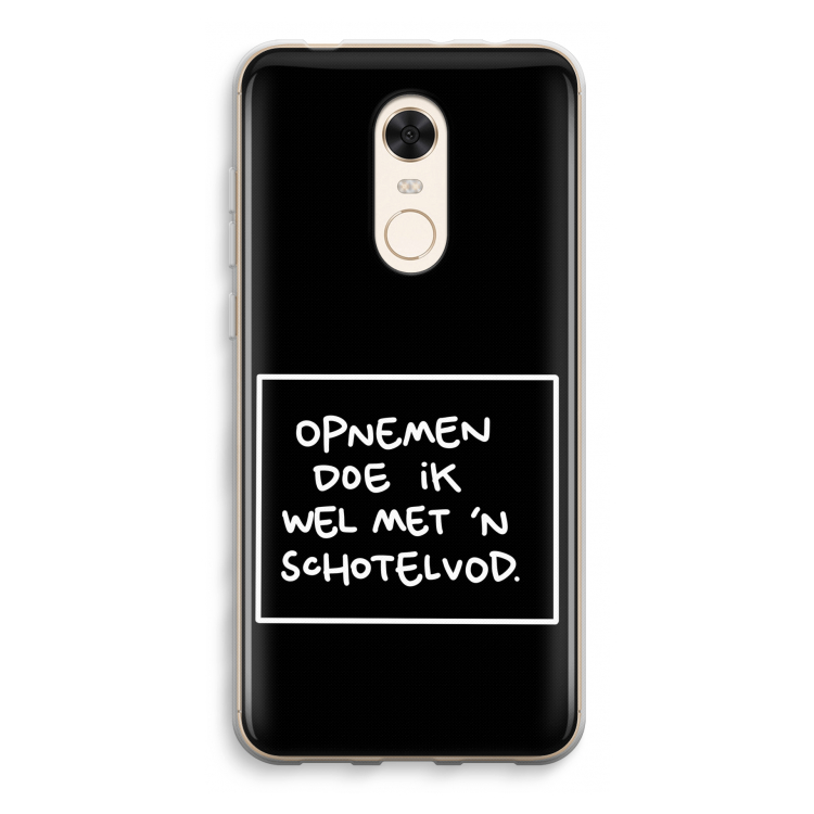 Schotelvod: Xiaomi Redmi 5 Transparant Hoesje