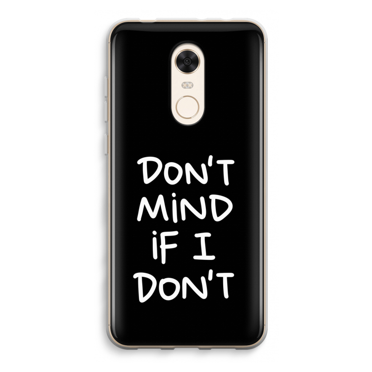 Don't Mind: Xiaomi Redmi 5 Transparant Hoesje