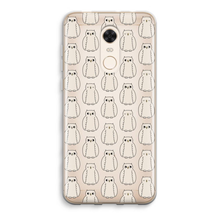 Uilen: Xiaomi Redmi 5 Transparant Hoesje