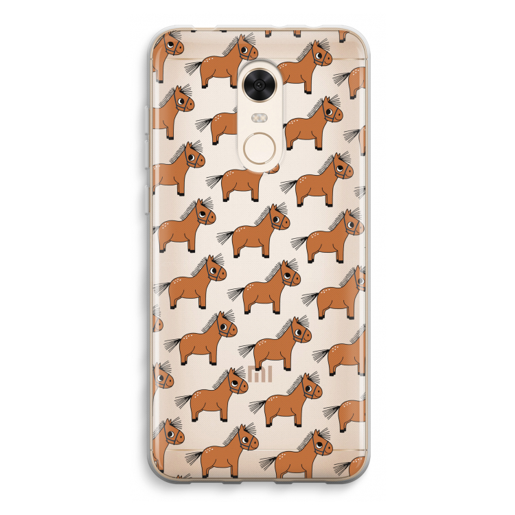 Pony: Xiaomi Redmi 5 Transparant Hoesje