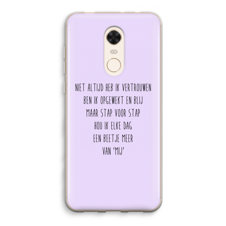 Zelfvertrouwen: Xiaomi Redmi 5 Transparant Hoesje