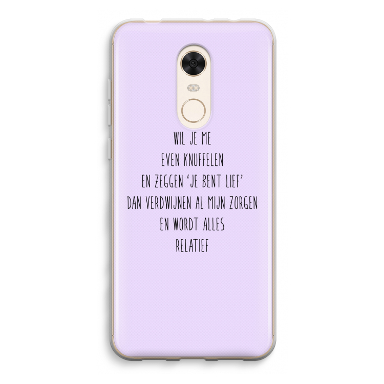 Relatief: Xiaomi Redmi 5 Transparant Hoesje
