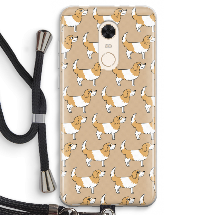 Doggy: Xiaomi Redmi 5 Transparant Hoesje met koord