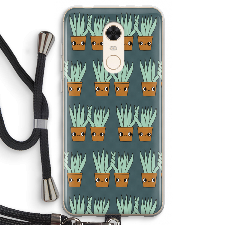 Sansevieria: Xiaomi Redmi 5 Transparant Hoesje met koord