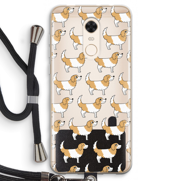 Doggy: Xiaomi Redmi 5 Transparant Hoesje met koord
