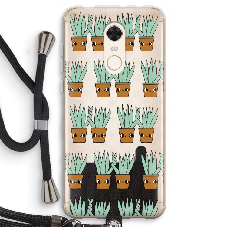 Sansevieria: Xiaomi Redmi 5 Transparant Hoesje met koord