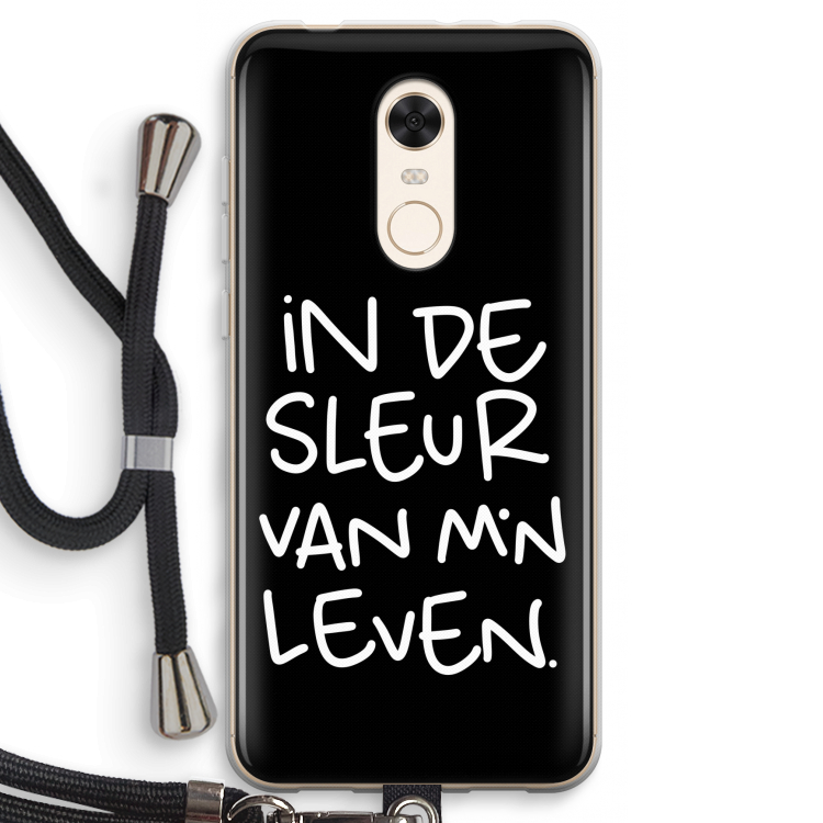 De Sleur: Xiaomi Redmi 5 Transparant Hoesje met koord