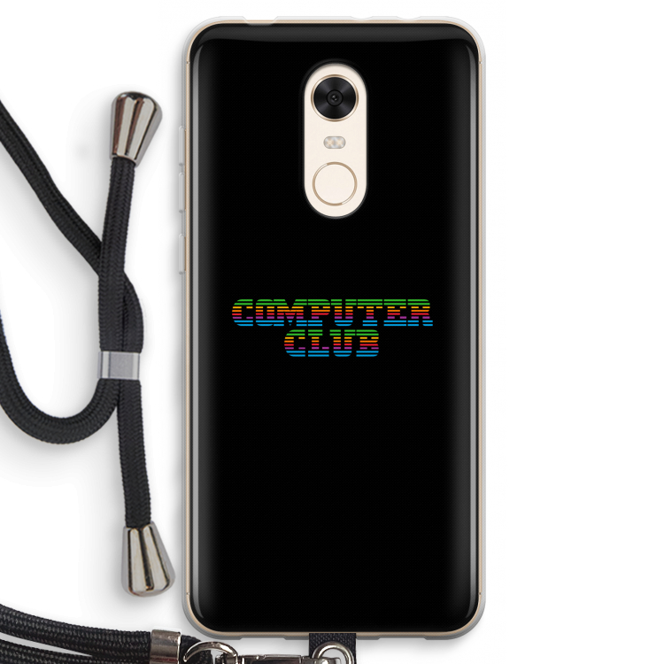 Retro: Xiaomi Redmi 5 Transparant Hoesje met koord