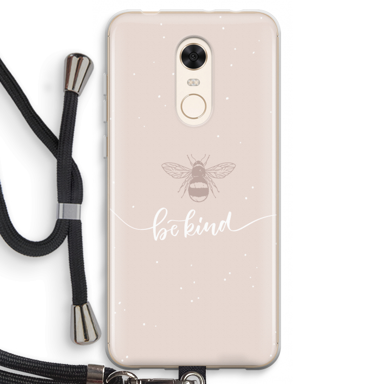 Be(e) kind: Xiaomi Redmi 5 Transparant Hoesje met koord