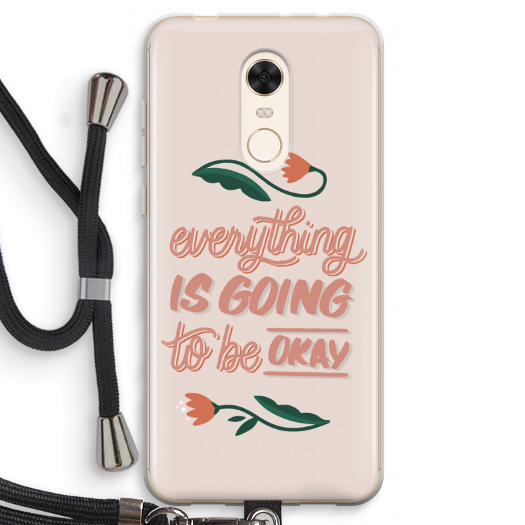 Optimistic flower girl: Xiaomi Redmi 5 Transparant Hoesje met koord
