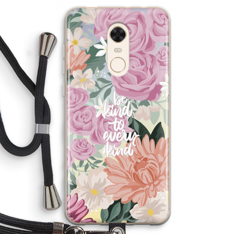 Kindness matters: Xiaomi Redmi 5 Transparant Hoesje met koord