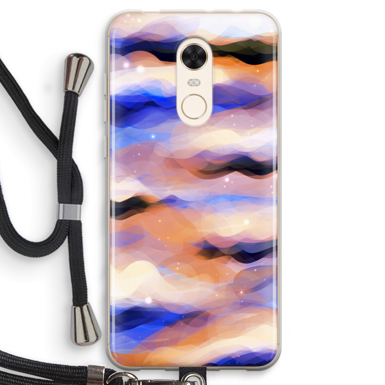 Donkere Wolken: Xiaomi Redmi 5 Transparant Hoesje met koord