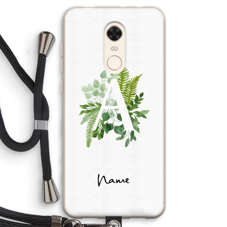 Green Brush: Xiaomi Redmi 5 Transparant Hoesje met koord