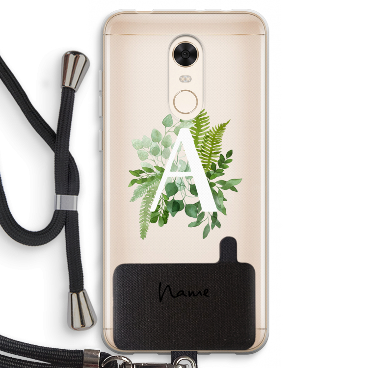 Green Brush: Xiaomi Redmi 5 Transparant Hoesje met koord