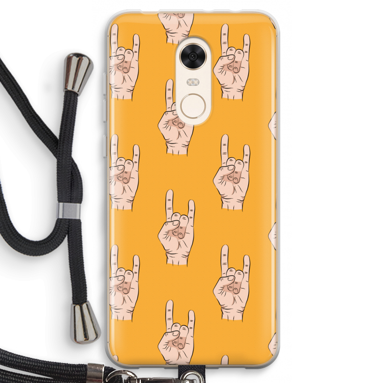 Rock: Xiaomi Redmi 5 Transparant Hoesje met koord