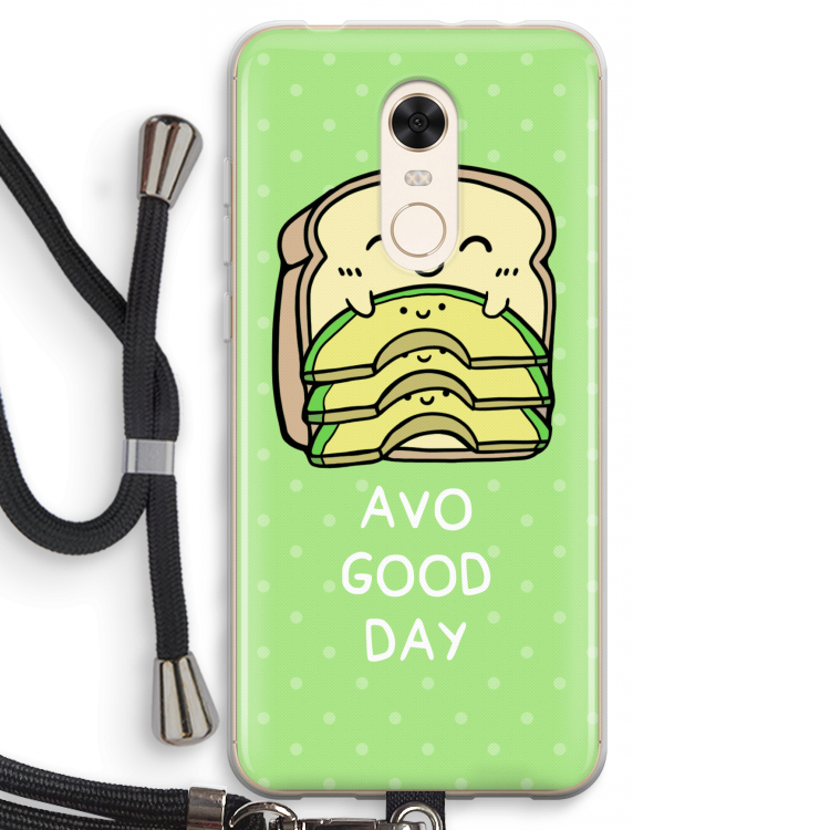 Avo Good Day: Xiaomi Redmi 5 Transparant Hoesje met koord