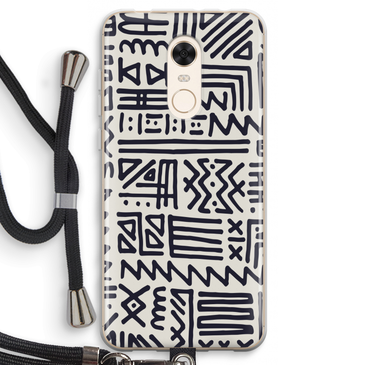Marrakech print: Xiaomi Redmi 5 Transparant Hoesje met koord