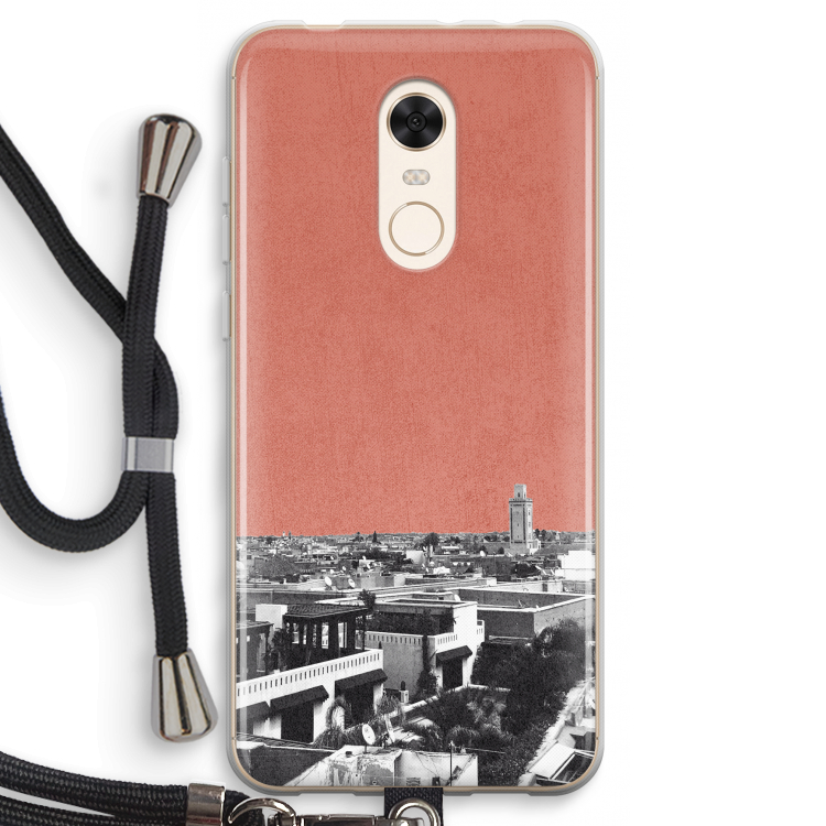Marrakech Skyline : Xiaomi Redmi 5 Transparant Hoesje met koord