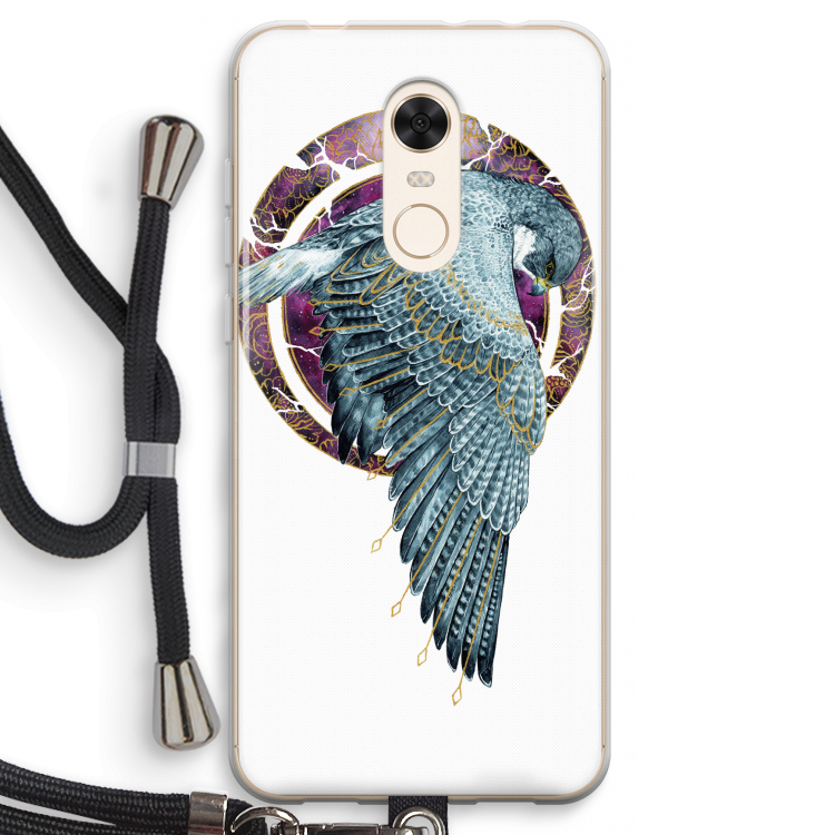 Golden Falcon: Xiaomi Redmi 5 Transparant Hoesje met koord