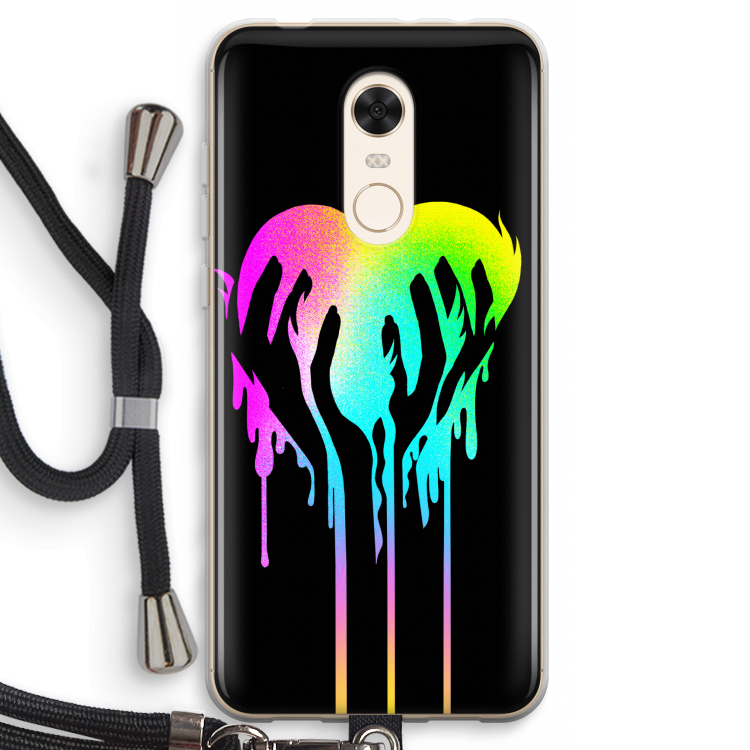 Hold My Heart: Xiaomi Redmi 5 Transparant Hoesje met koord