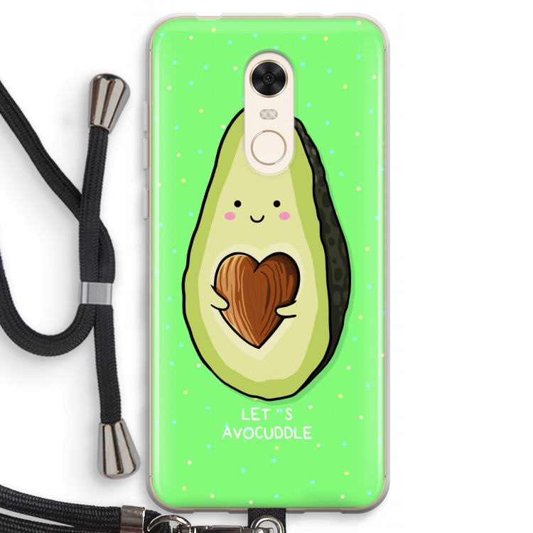 Avocuddle: Xiaomi Redmi 5 Transparant Hoesje met koord