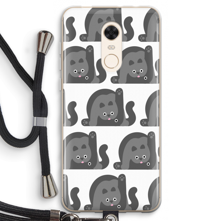 Cats: Xiaomi Redmi 5 Transparant Hoesje met koord