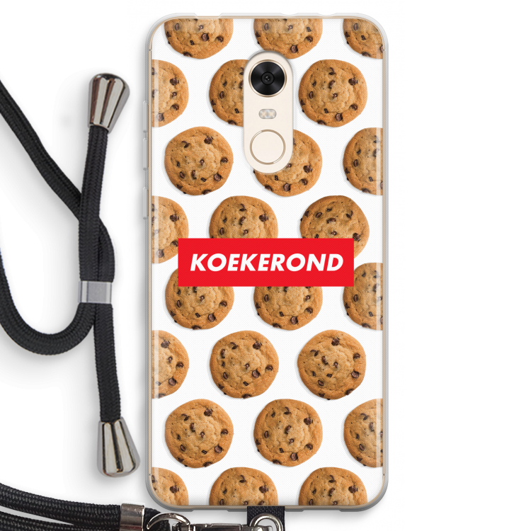 Koekerond: Xiaomi Redmi 5 Transparant Hoesje met koord