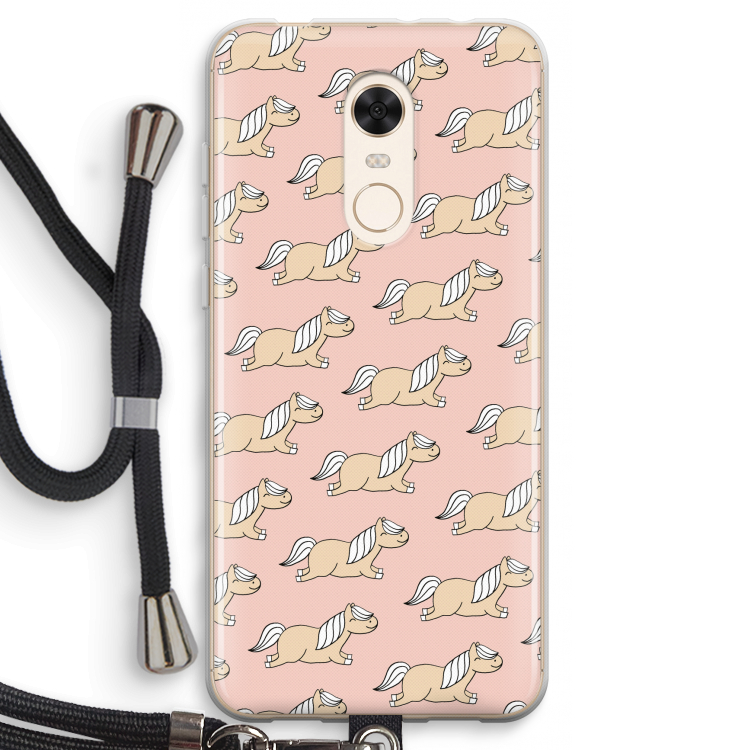 Ponys: Xiaomi Redmi 5 Transparant Hoesje met koord